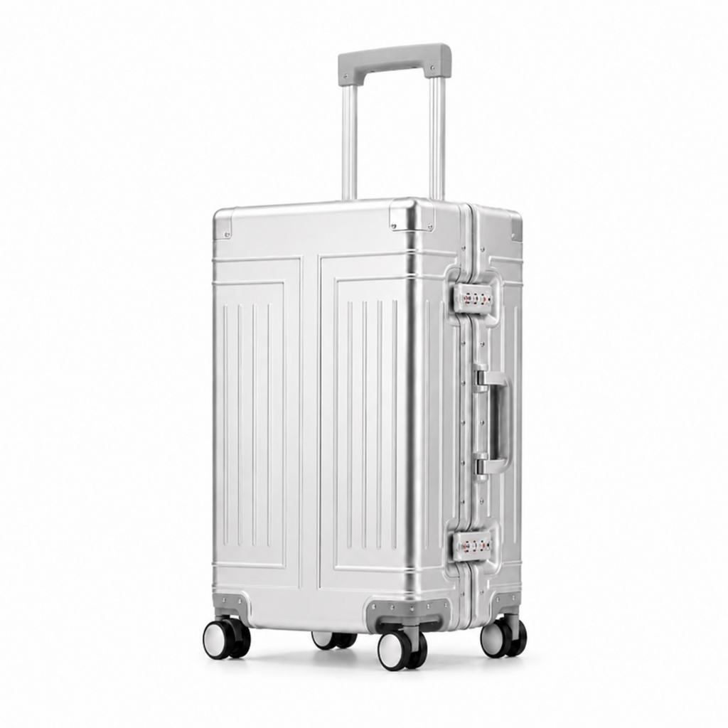 Valise Aluminium Grande Capacité Argent