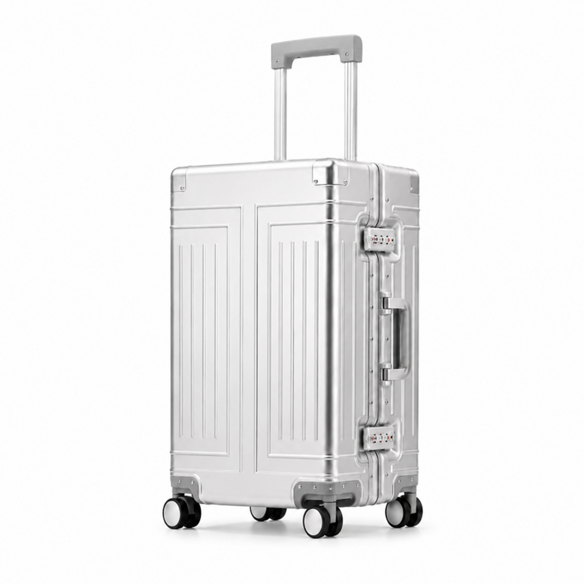 Valise Aluminium Grande Capacité Argent