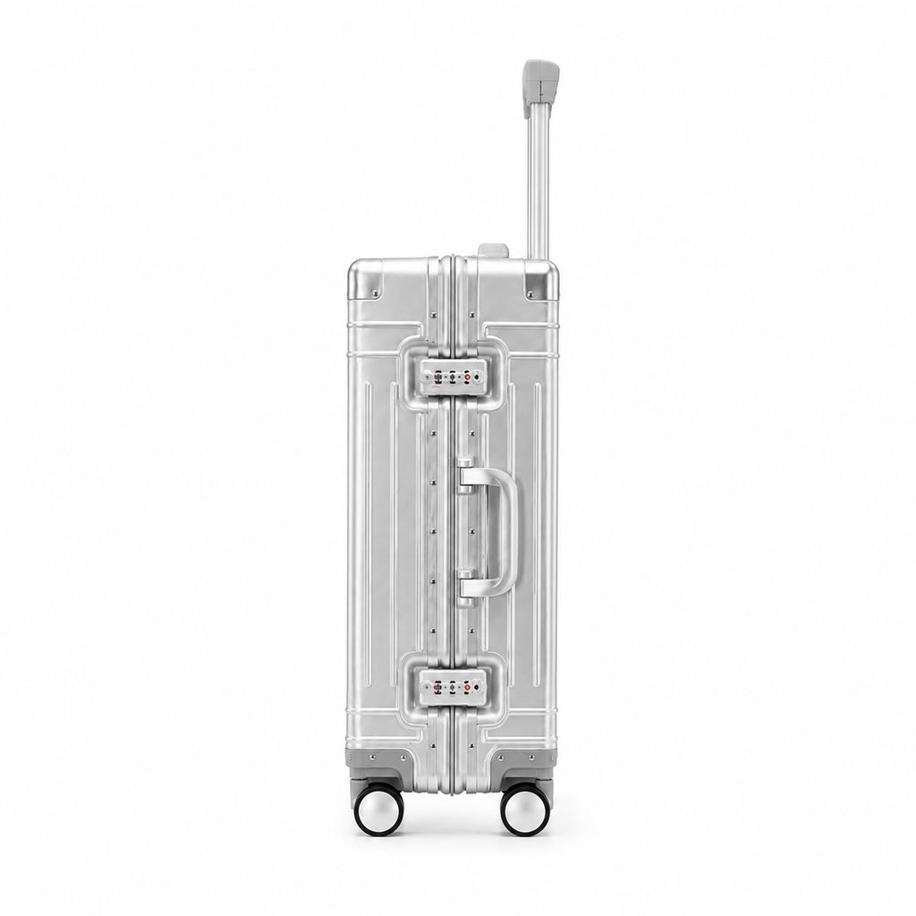 Valise Aluminium Grande Capacité Argent