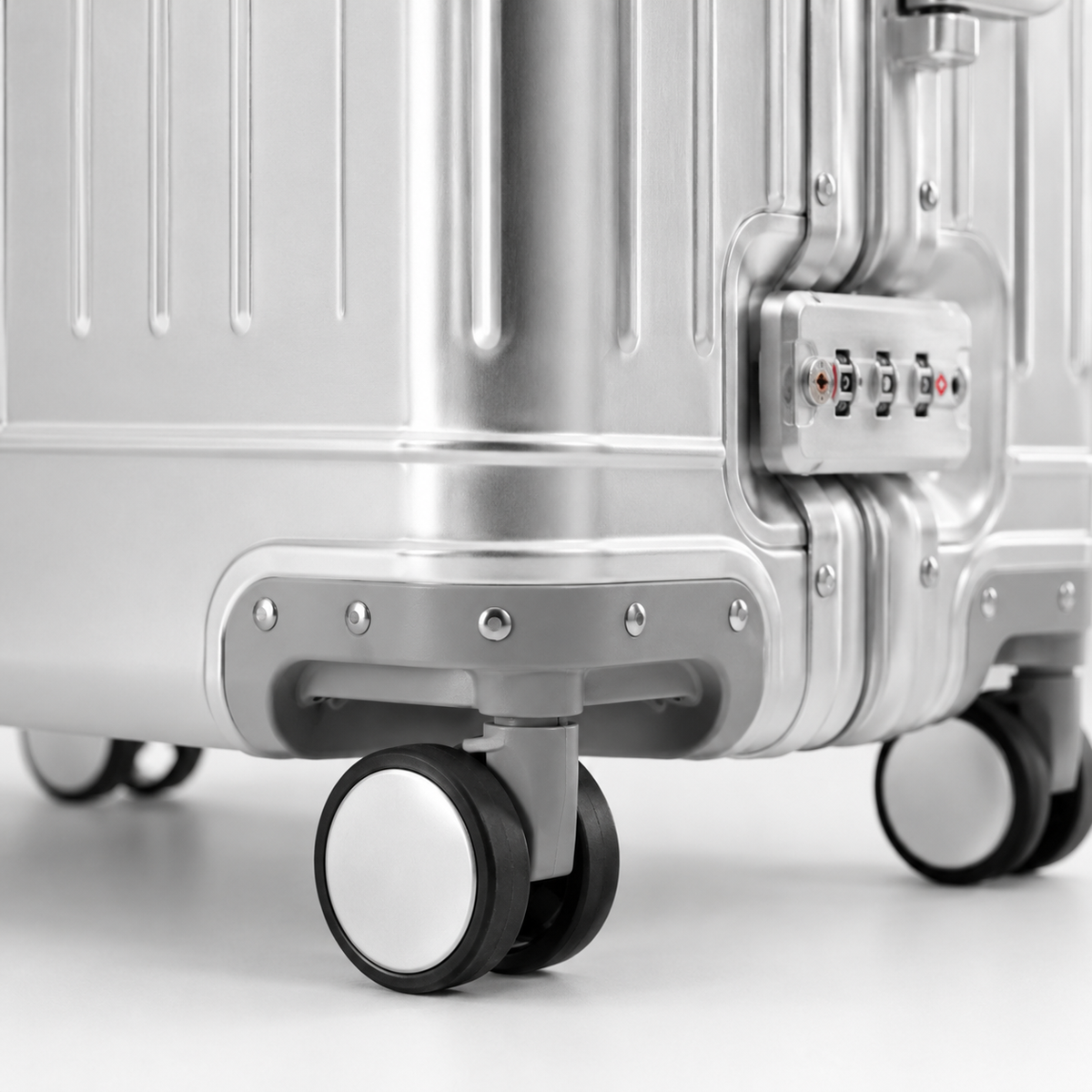 Valise Aluminium Grande Capacité Argent