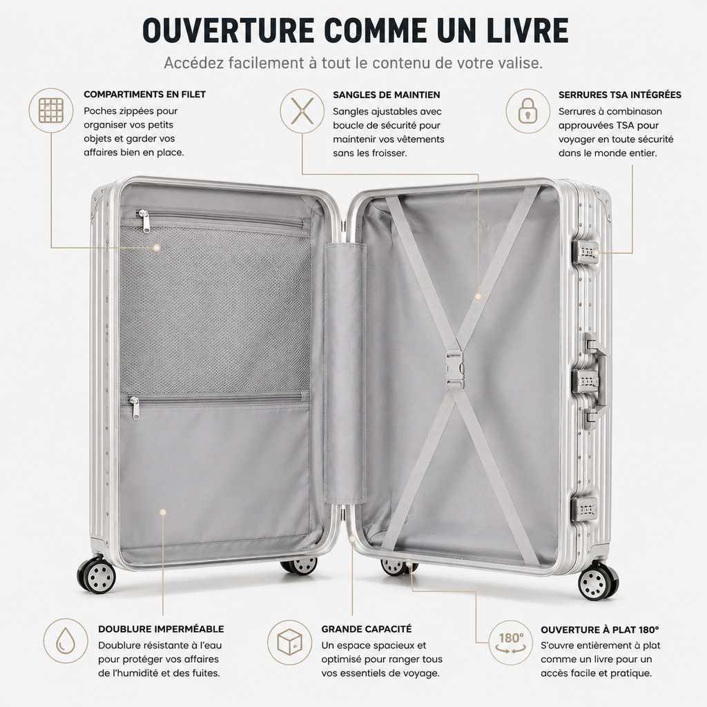 Valise Grande Polycarbonate Ultra Résistante