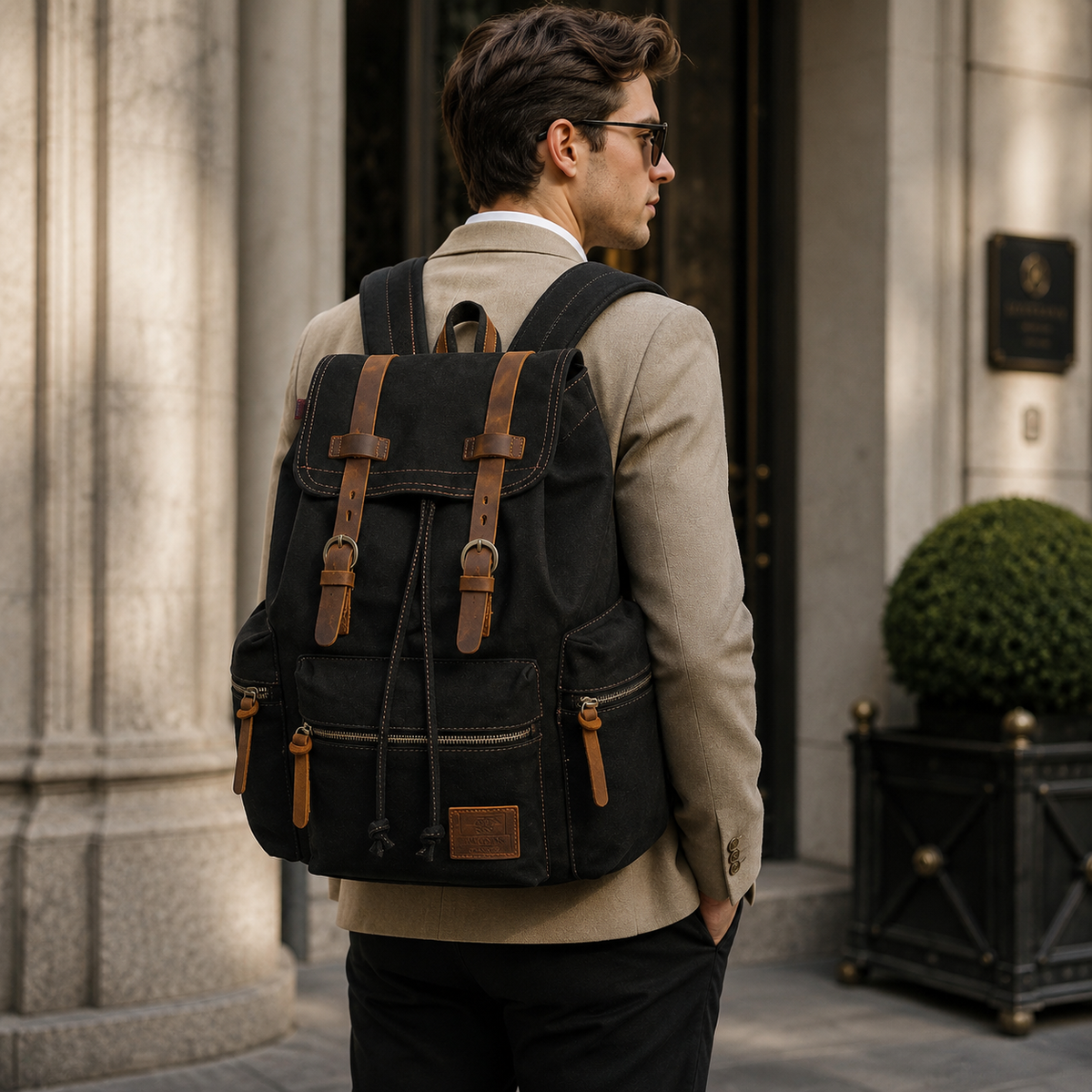 Sac à Dos Toile Vintage Grande Contenance