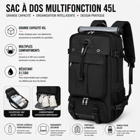 Sac à Dos Étudiant Grand Volume Ordinateur 15,6 Pouces