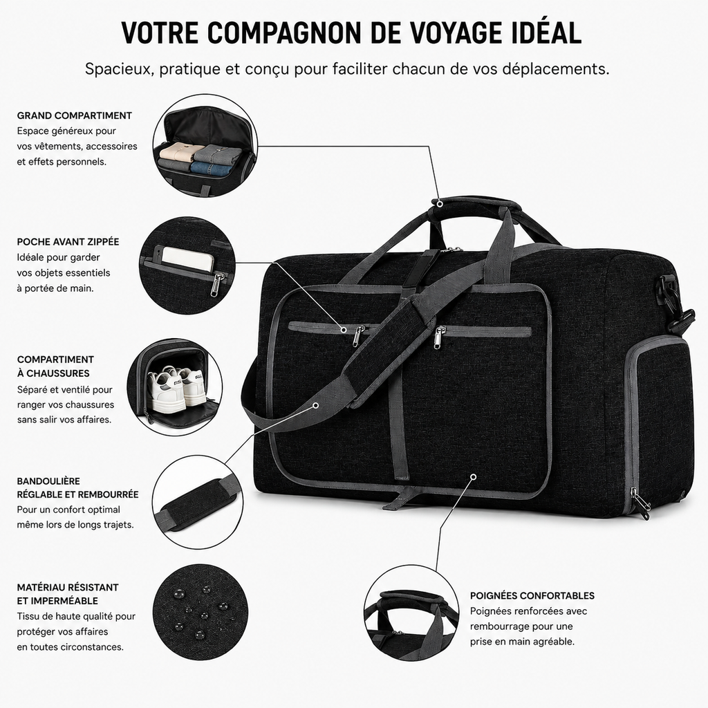 Sac de Voyage Grand Format Léger
