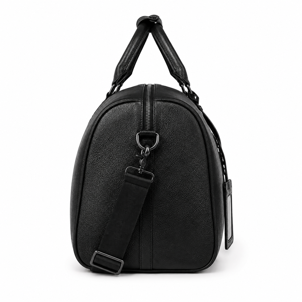 Sac de Voyage Cuir Véritable Poche Chaussures