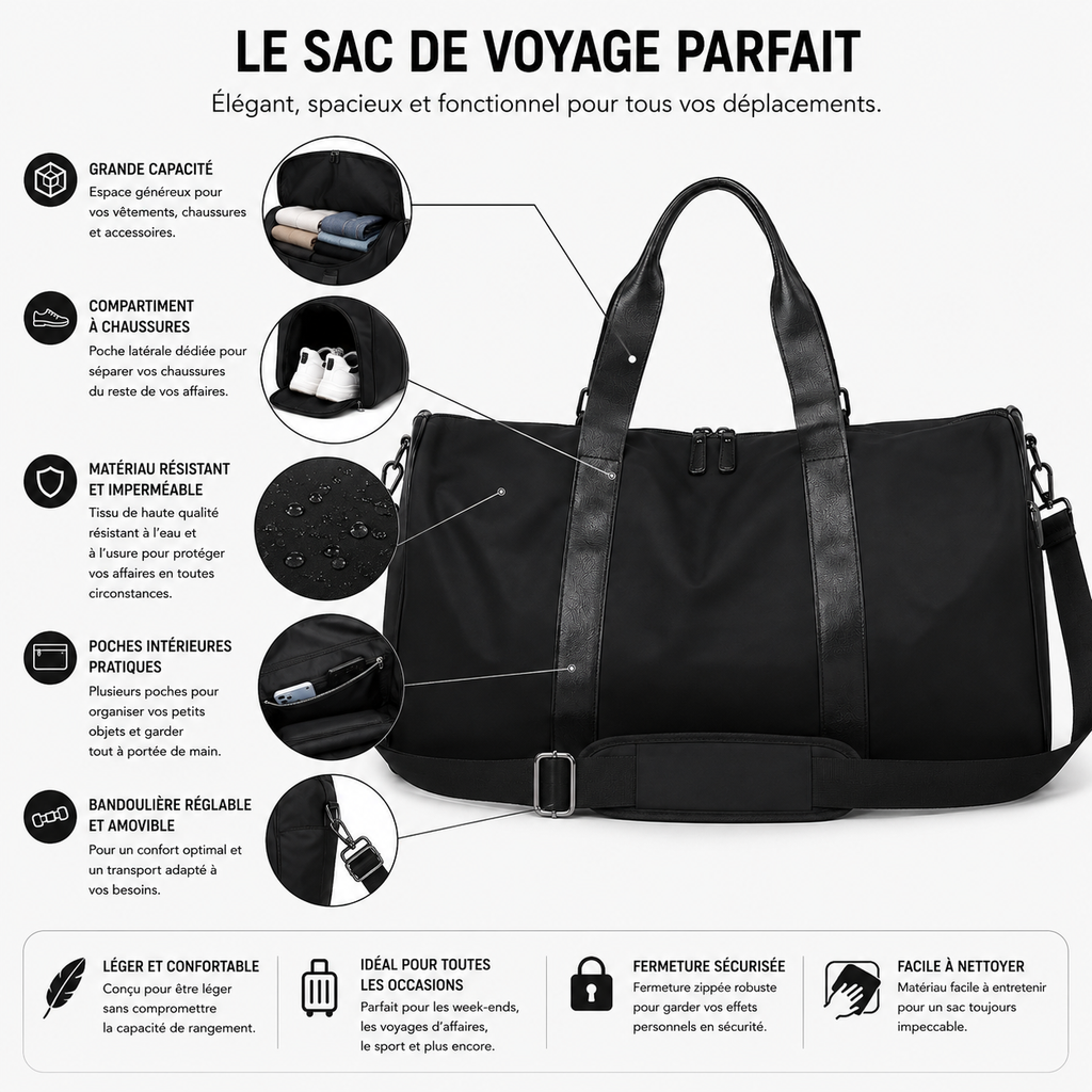 Sac de Voyage Grand Format Classique
