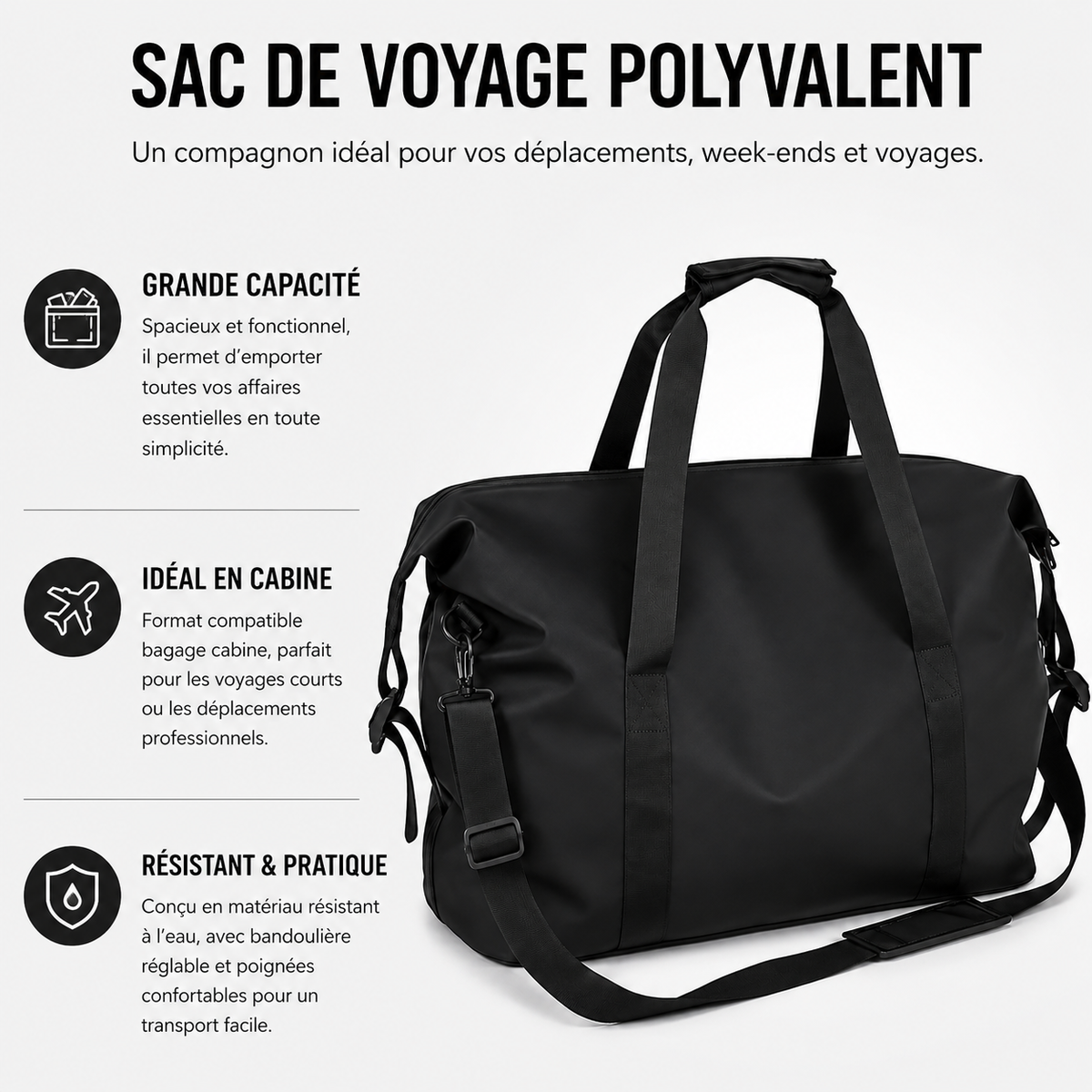 Sac de Voyage Cabine Ultra Léger