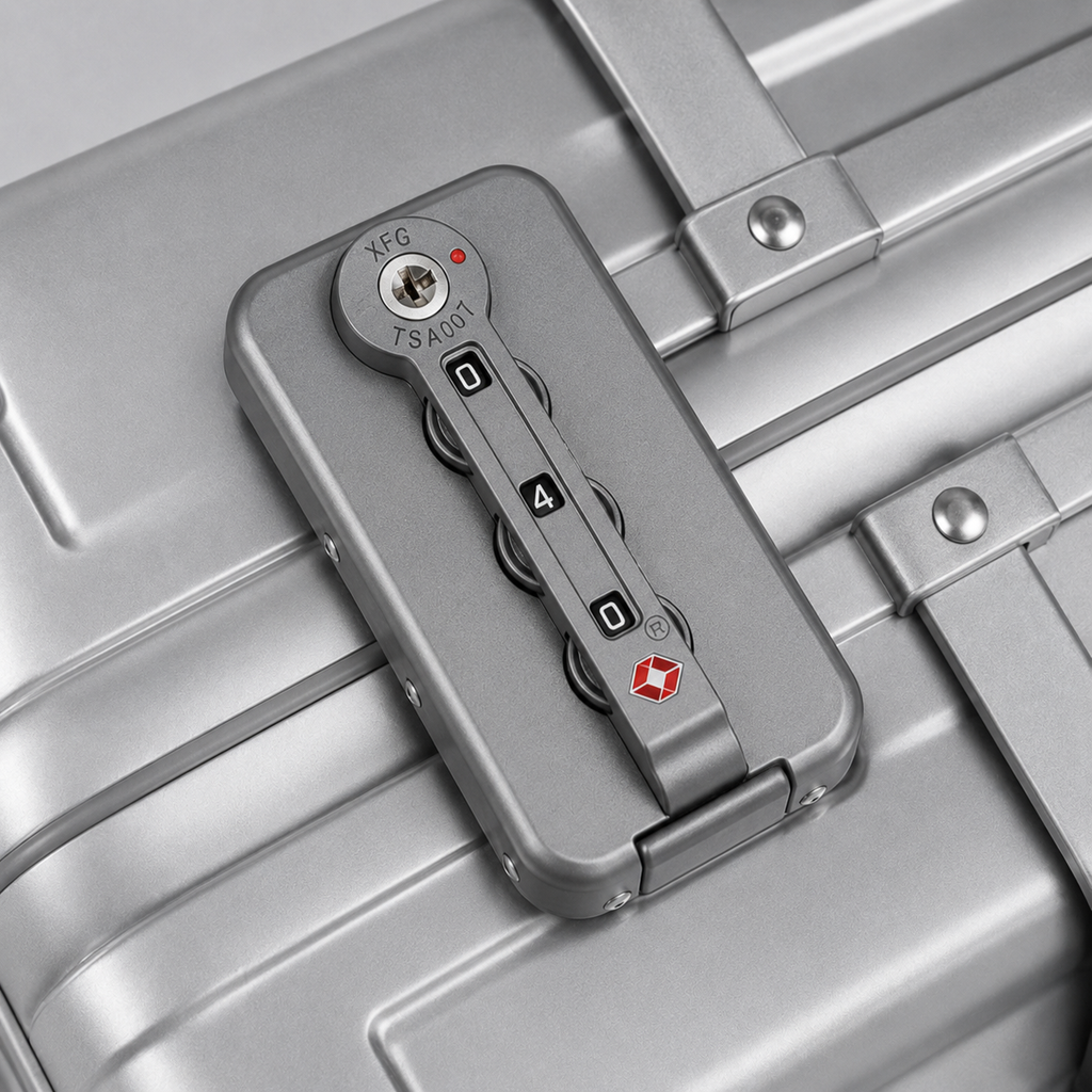 Valise Aluminium Grande Capacité Argent