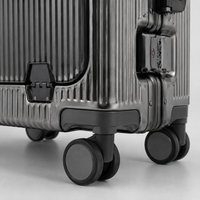 Valise Moyenne Rigide Effet Aluminium