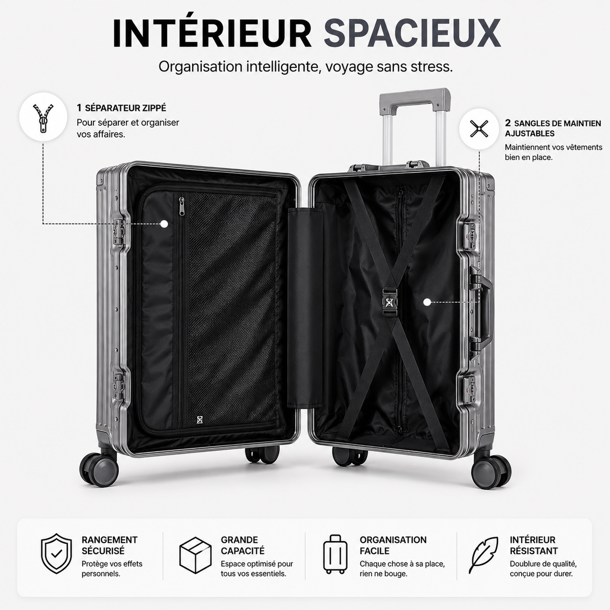Valise Rigide PC Multitailles Universelle