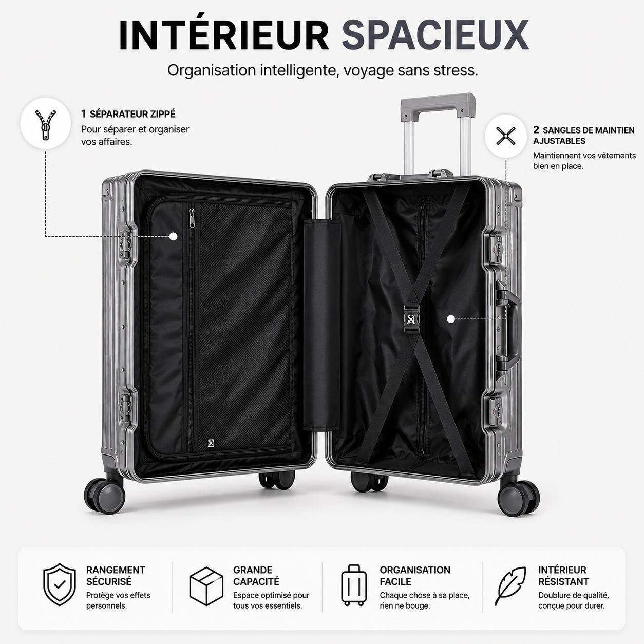 Valise Rigide PC Multitailles Universelle