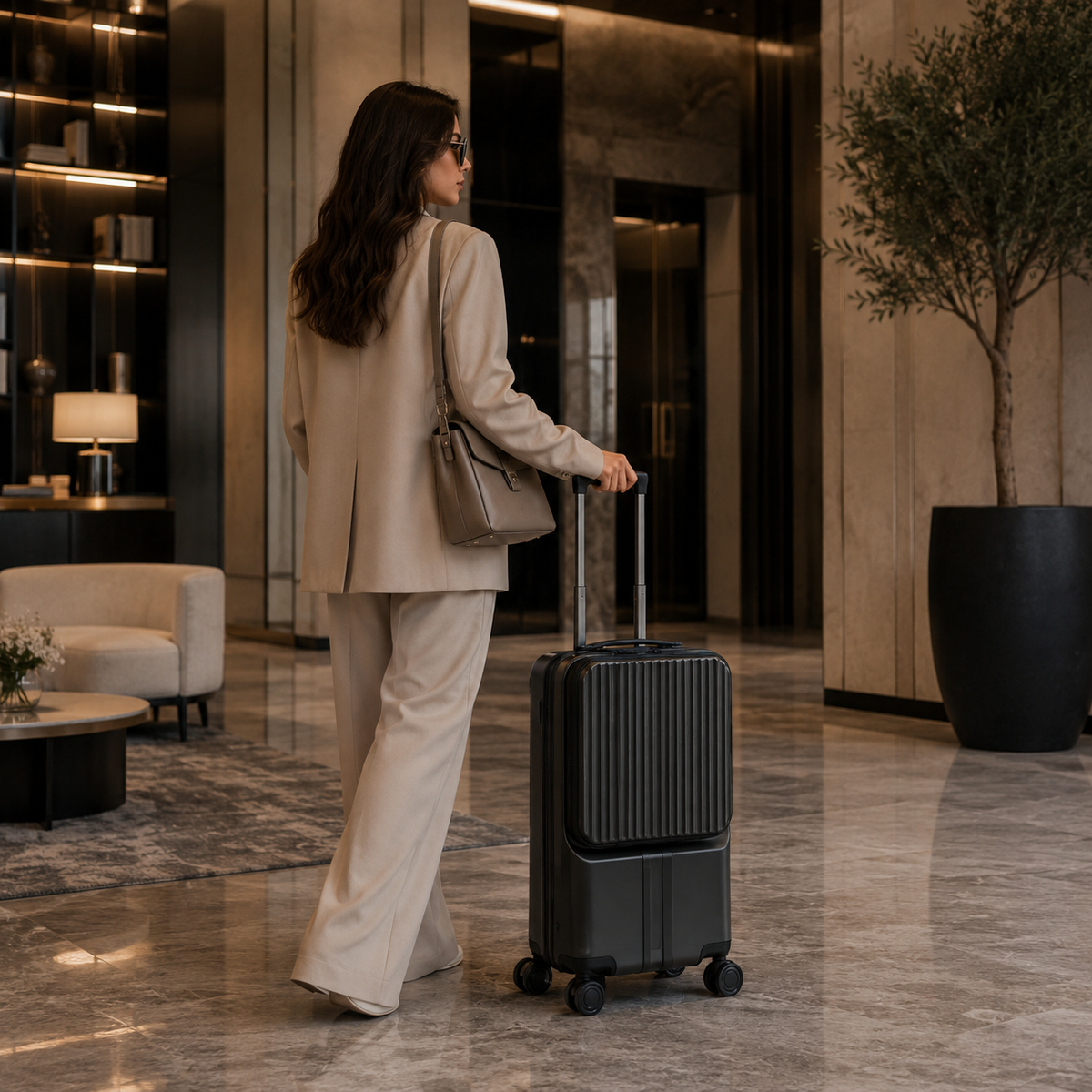 Valise Cabine USB Ouverture Frontale