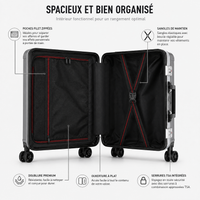 Valise Aluminium Multitailles Verrouillage à Code