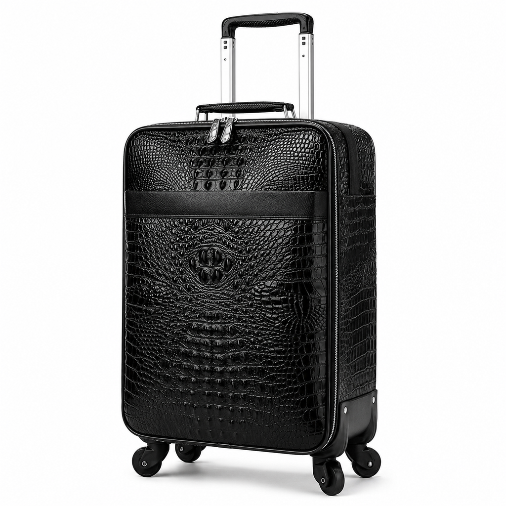 Valise Cuir Véritable Cabine Format Vintage