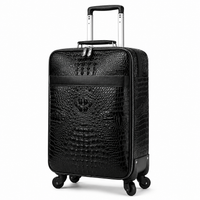 Valise Cuir Véritable Cabine Format Vintage