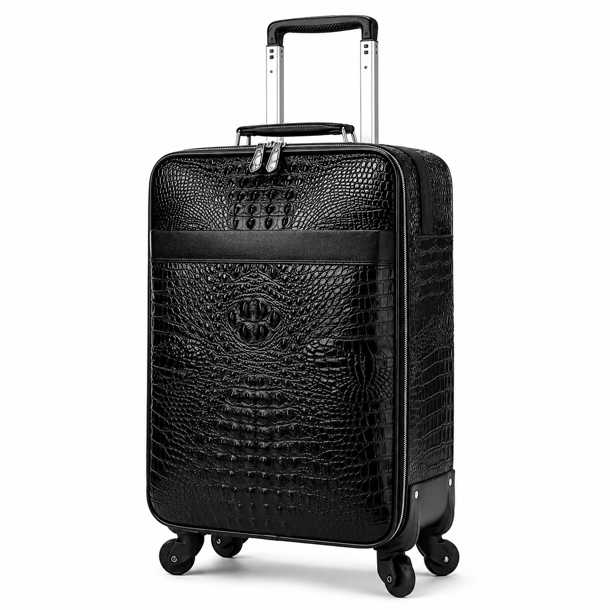Valise Cuir Véritable Cabine Format Vintage