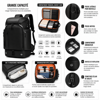 Sac à Dos Voyage Homme Port USB