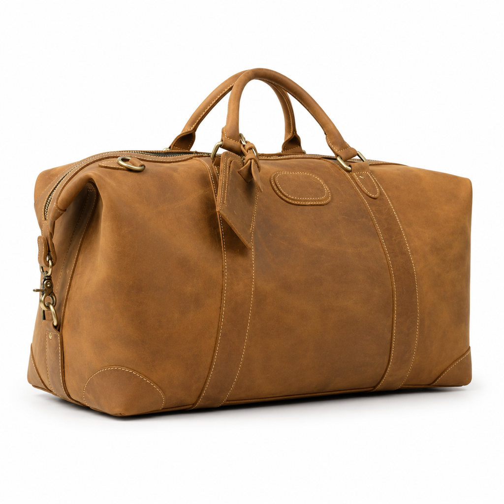 Sac de Voyage Cuir Vintage Grande Capacité