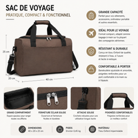 Sac de Voyage Cabine Multi-Poches