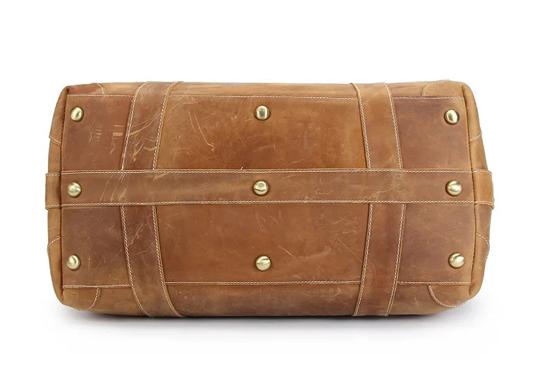 Sac de Voyage Cuir Vintage Grande Capacité