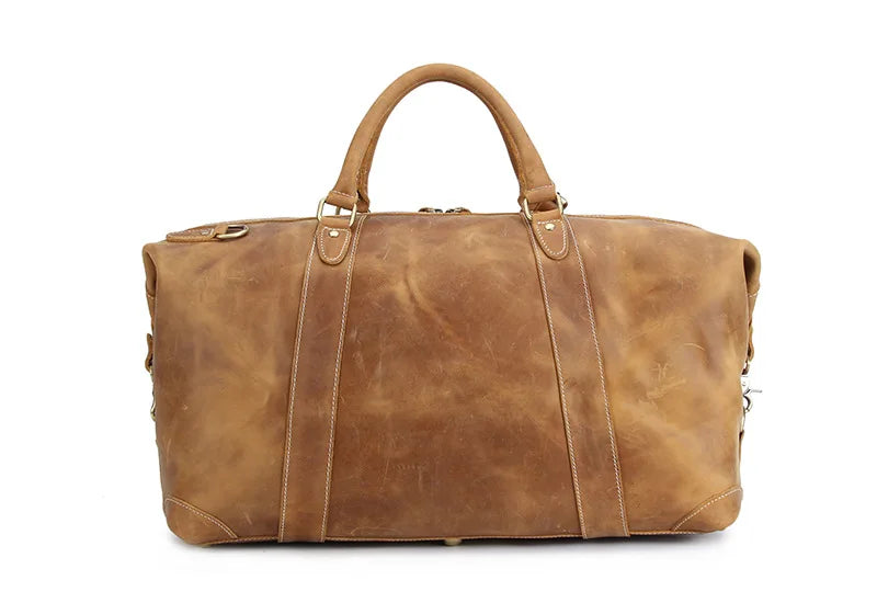 Sac de Voyage Cuir Vintage Grande Capacité