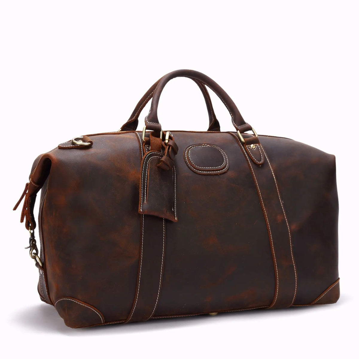 Sac de Voyage Cuir Vintage Grande Capacité