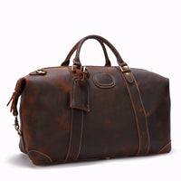 Sac de Voyage Cuir Vintage Grande Capacité