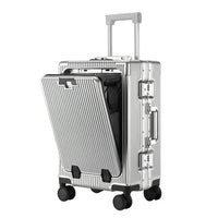 Valise Moyenne Rigide Effet Aluminium