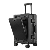 Valise Moyenne Rigide Effet Aluminium